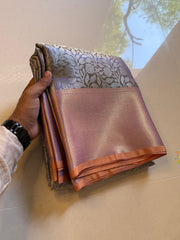 Vriksham Lavender Tanchoi Tissue Silk Saree-VS4490