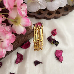 Vriksham Gold Look Alike Designer Kada Plain Ball Daily Wear Bangles-G18020