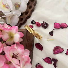 Vriksham Gold Look Alike Daily Wear Thin Bangles-G18022