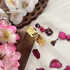 Vriksham Gold Look Alike Daily Wear Floral Design Bangles-G18024