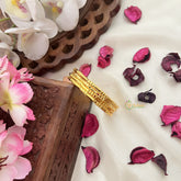 Vriksham Gold Look Alike Daily Wear Unique Set Four Bangles-G18027