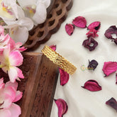 Vriksham Gold Look Alike Daily Wear Designer Thin Set Of Four Bangles-G18030