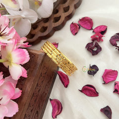 Vriksham Gold Look Alike Daily Wear Antique Design Set Four Bangles-G18032