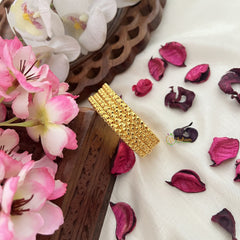 Vriksham Gold Look Alike Daily Wear Dot Design Set Four Bangles-G18034