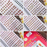 Vriksham Navya Suhag Kumkum Spiral Bindi Book(48K1 LCT STONE FANCY)-BB3601