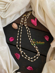 2 Layered Pearl Maala Neckpiece-G4710 - G4710 - vrikshamindia