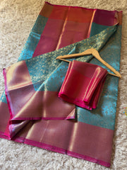 Vriksham Firosa Tanchoi Tissue Silk Saree-VS4493