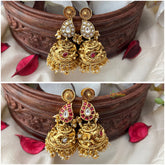 Vriksham Reversible Maanga Jhumka-Gold Bead-G18259
