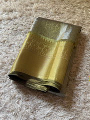 Vriksham Mehndi Green Tanchoi Tissue Silk Saree-VS4495