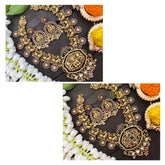 Vriksham Premium AD Stone Reversible Pendant Neckpiece-Gold-G21290