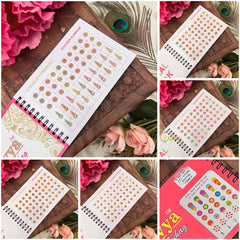 Vriksham Navya Suhag Spiral Bindi Book(D NO:30P14 LCT Stone Pestal Fancy)-BB334