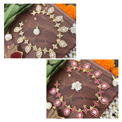 Vriksham Maanga Style Kundan Jadau Reversible Neckpiece-J3377