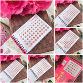 Vriksham Navya Suhag Spiral Bindi Book(D NO:30 K5 LCT Stone Peastal Fancy)-BB338