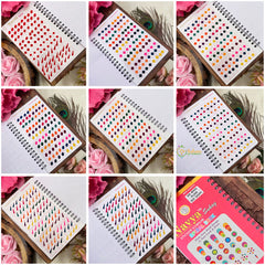 Vriksham Navya Suhag Spiral Bindi Book(960 Bindi Plain Mix Shape)-BB343