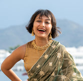 Premium AD Stone Short Neckpiece-Lotus-G10661