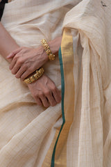 Antique Elephant Lakshmi Bangle-Screw Type Bangles-G13401