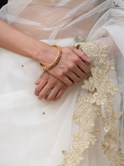 Vriksham Premium Cluster Golden Pearl Bangle-G16509