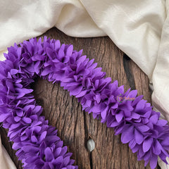 Vriksham Artificial Jasmine Gajra for Hair Accessories-Lavender-HF-H1062