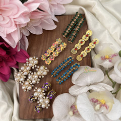 Return Gift Premium Designer Hair Clip Set-Set-Of 6-H1147