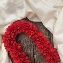Vriksham Artificial Jasmine Gajra for Hair Accessories-Red-HF-H1063
