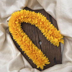 Vriksham Artificial Jasmine Gajra for Hair Accessories-Yellow-HF-H1064