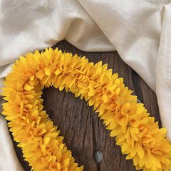 Vriksham Artificial Jasmine Gajra for Hair Accessories-Yellow-HF-H1064