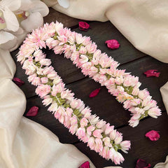 Vriksham Classic Pink Mullai Poo Gajra Flower Accessories -KH1260