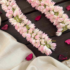 Vriksham Classic Pink Mullai Poo Gajra Flower Accessories -KH1260