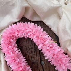 Vriksham Artificial Jasmine Gajra for Hair Accessories- Baby Pink-HF-H1066
