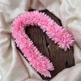 Vriksham Artificial Jasmine Gajra for Hair Accessories- Baby Pink-HF-H1066