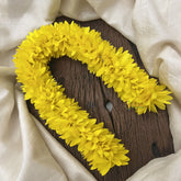 Vriksham Artificial Jasmine Gajra for Hair Accessories-Dark Yellow-HF-H1067