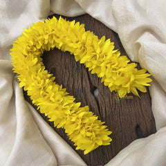 Vriksham Artificial Jasmine Gajra for Hair Accessories-Dark Yellow-HF-H1067