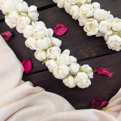 Vriksham Classic like Mullai Poo Gajra Flower Accessories With Hair Clip-KH1259