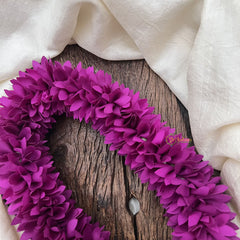 Vriksham Artificial Jasmine Gajra for Hair Accessories-Purple-HF-H1068