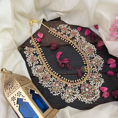 Vriksham Exquisite Dual Peacock Kundan Jadau Guttapusalu Neckpiece-J2959