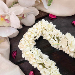 Vriksham Flower Classic Pink Mullai Poo Gajra Flower Accessories With Hair Clip-KH1261