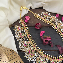 Vriksham Exquisite Dual Peacock Kundan Jadau Guttapusalu Neckpiece-J2959