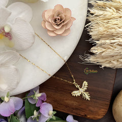 Vriksham Phoenix Bird Pendant Anti Tarnish Stainless Steel Necklace Chain-G17688