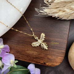 Vriksham Phoenix Bird Pendant Anti Tarnish Stainless Steel Necklace Chain-G17688