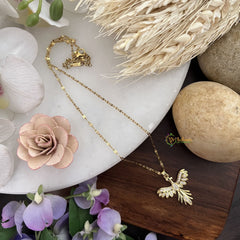 Vriksham Phoenix Bird Pendant Anti Tarnish Stainless Steel Necklace Chain-G17688