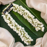 Vriksham Elegant White Jasmin Floral Buds Gajra Flower Accessories-KH1258