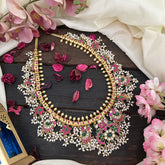 Vriksham Exquisite Dual Peacock Jadau Kundan Guttapusalu Neckpiece-J2967