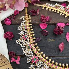 Vriksham Exquisite Dual Peacock Jadau Kundan Guttapusalu Neckpiece-J2967