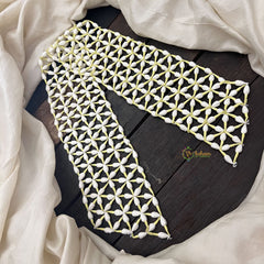 Vriksham Artificial Stunning Real Jasmine Look Alike Bridal Netted Gajra Hair Accessories-HF-H1087