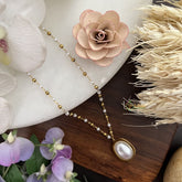 Vriksham Unique Oval Shape Pendant Anti Tarnish Stainless Steel Necklace Chain -G17661