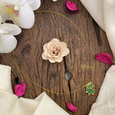 Vriksham Elegant Peacock Pendant Invisible Chain-Green-G16981