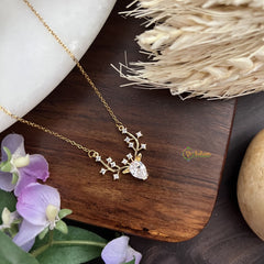 Vriksham Angliar (Snow deer) Pendant Anti Tarnish Stainless Steel Necklace Chain-G17690