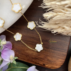 Vriksham Designer Pendant Anti Tarnish Stainless Steel Necklace Chain-White-G17689