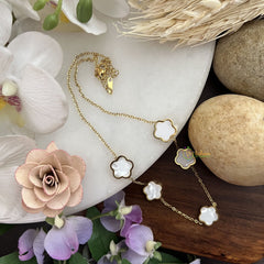 Vriksham Designer Pendant Anti Tarnish Stainless Steel Necklace Chain-White-G17689