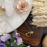 Vriksham Heart With Letter R Pendant Anti Tarnish Stainless Steel Necklace Chain-G17663